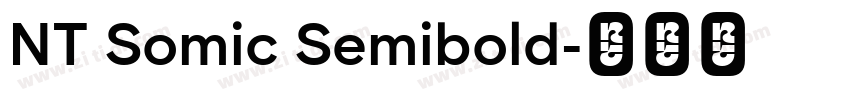 NT Somic Semibold字体转换
